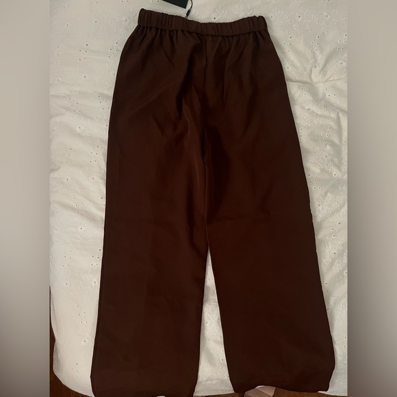 Pieces High-Waist Wide-Leg Pants - Picture 3 of 4